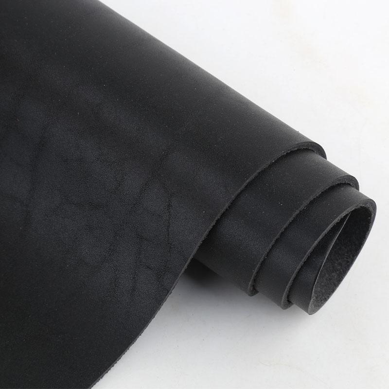 2mm Yellow Cowhide, Stiff Black Vegetable Tanned Cowhide, Top Layer Genuine Leather, Handmade Leather Bag, DIY Leather Fabric