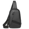New Men's Fashion Casual Business Breast Bag One Shoulder Crossbody Bag Commuter Large Capacity Simple Sports Bag