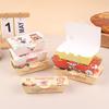 50ks Krabička na balení chobotnicových kuliček Japonské pouliční jídlo Takoyaki Jednorázový papírový kontejner na balení svačin s sebou