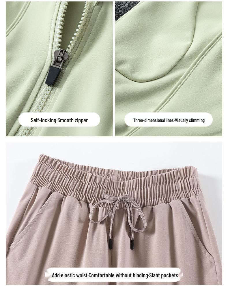 2025 Women's Summer Quick-Dry Fitness Set: Morning Run & Yoga Outfit