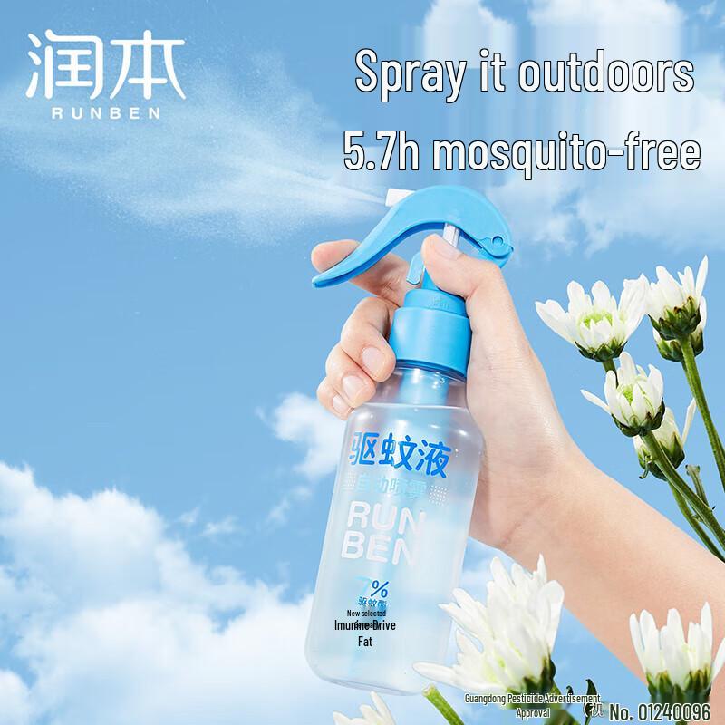 RUNBEN Mosquito Repellent & Kids Floral Water Set