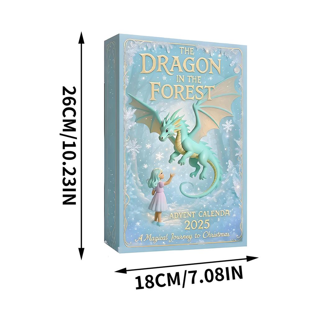 Magical Dragon Advent Calendars Animal Set Magical Dragon Hanging Pendant Xmas Countdown Calendar Christmas Tree Decor Navidad