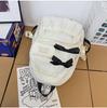 Japanese Cute Bow Backpack for Girls - Ideal for Middle and High School Students, Milk White Color, High Value