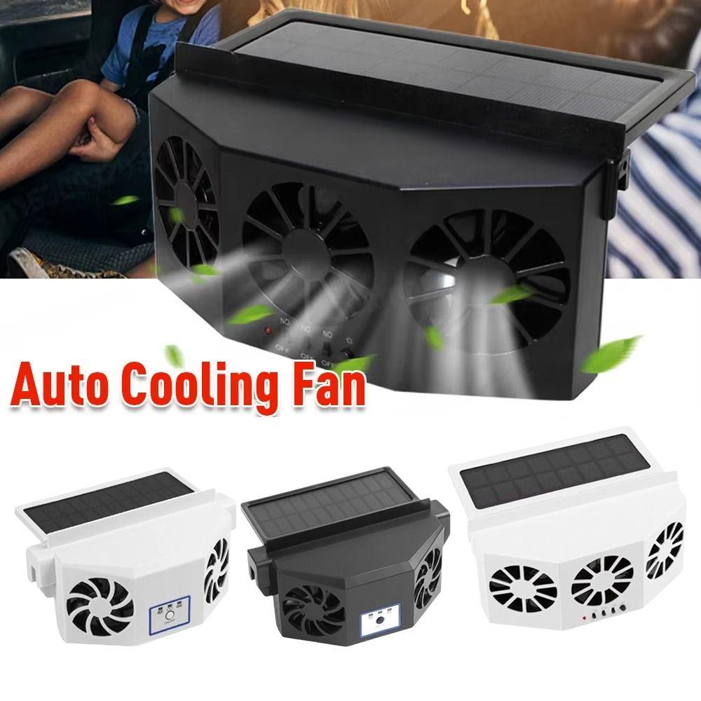 Solar Charging Car Air Cooler Assisted Cooling Ventilation Fan Air Circulation Fan Backseat