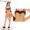 Western Halloween Adult Costume Women's Masquerade Festival Party Lion Costume Pikachu Cute Dress