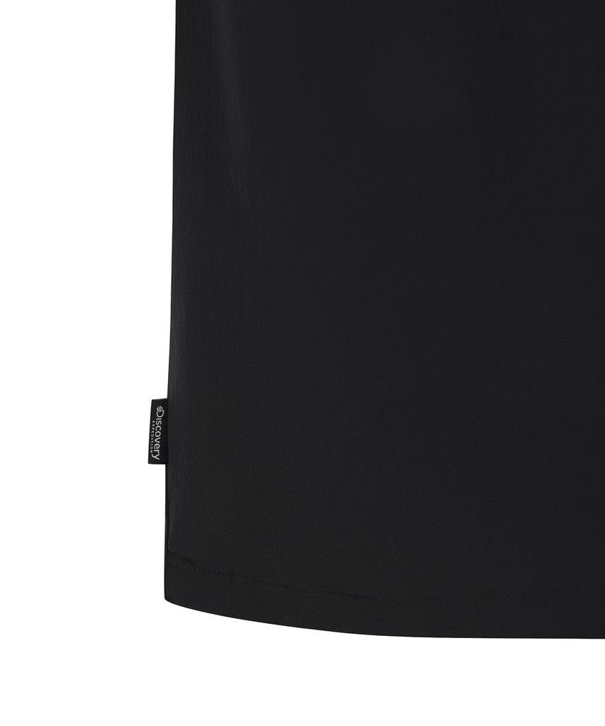 DISCOVERY EXPEDITION Uni Freshvent Essential Woven Short Sleeve T-Shirt (Black)