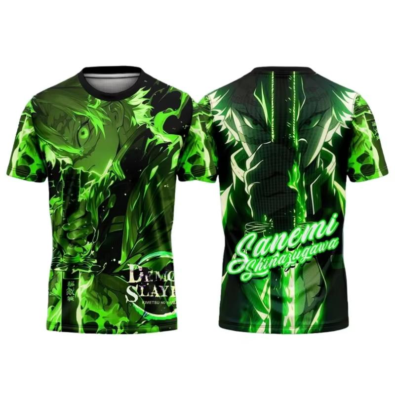 Bandai Anime Demon Slayer Tshirt Nezuko Kamado 3D Print Mens T Shirt Casual Streetwear Anime Fans Bandai Cosplay Tshirt S