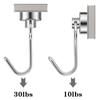 Magnetic Hooks 8/16 Pcs 30 Lb Neodymium Magnet Hooks Magnetic Hooks for Fridge Magnet Strong Magnet Hooks for Workplace Kitchen