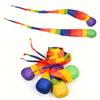 Non-Toxic 1/3Pcs Soft Rainbow Sandbag Toy - Vibrant Double Buoy For Pool And Beach Entertainment The Perfect Christmas Gift For Age 14+