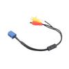 Car RCA Adapter VTR Cable 6 Pin Blue A V Port Replacement for Toyota