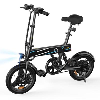 iScooter EB1 Electric Bike 250W Motor, 36V 7.8AH Battery, 25KM High-Speed City E-Bike With 14inch Foldable For Adults