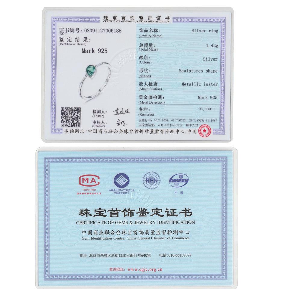 Umcho Created Emerald Engagement Wedding Rings For Women Genuine 925 Sterling Silver