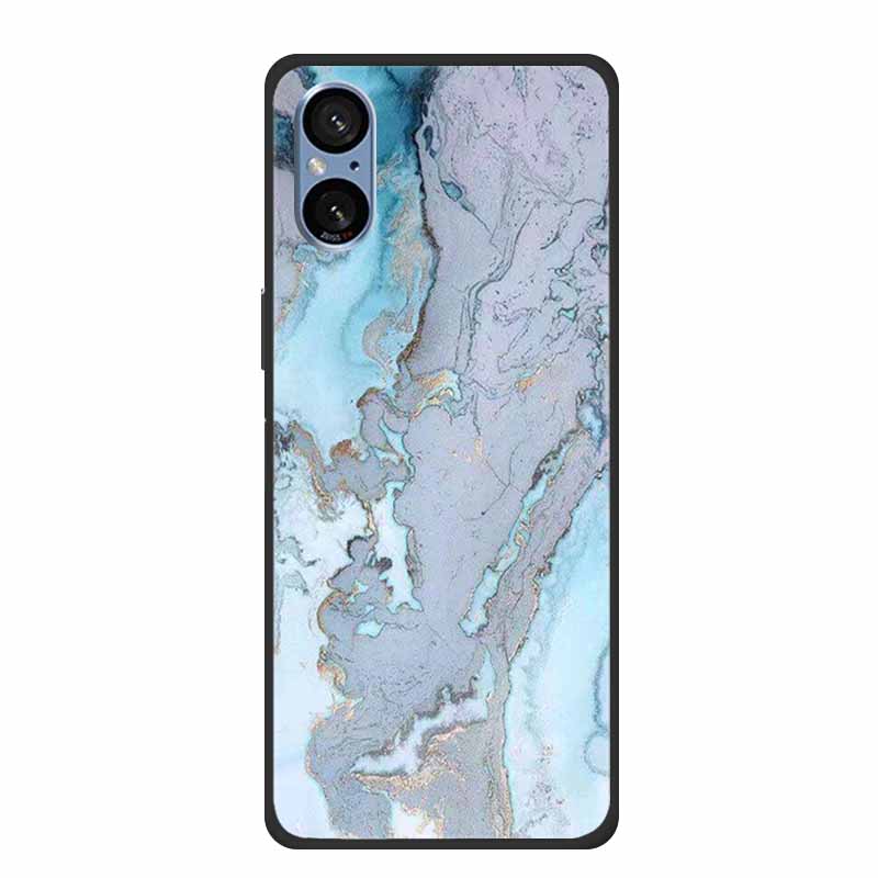 For Sony Xperia 5 V Case Marble Shockproof Soft Silicone TPU Back Cover For Sony Xperia5 V 5V 5G Phone Cases XQ-DE54 New Fundas