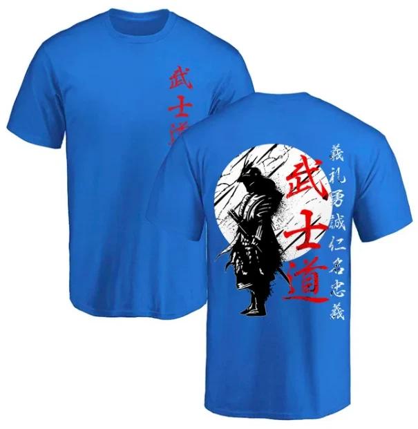 2025 Samurai Spirit Bushido Krieger T-Shirts für Männer Japanischer Stil Rückendruck High-End Luxus ist für Männer und Frauen Top Y2k