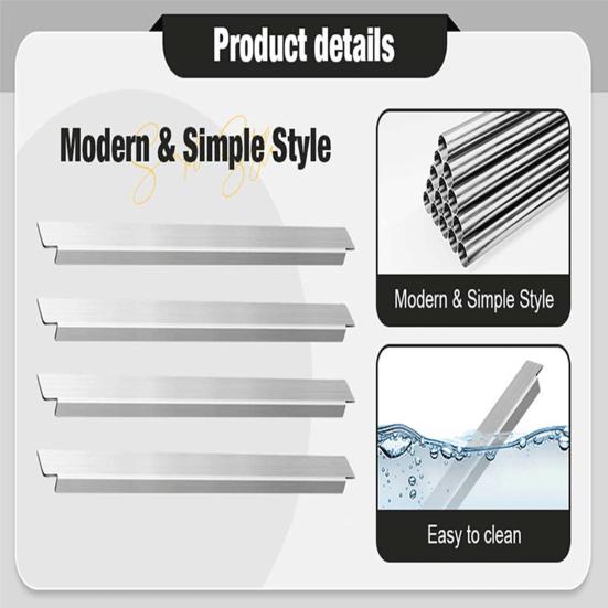 8 Peças 12,6 Polegadas Barra Adaptadora de Aço Inoxidável Divisória Longa Metal Divisória de Alimentos Peças Universais de Haste Adaptadora Sobressalente para Cozinha de Restaurante