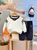Children's Fashionable Fleece-Lined Winter Sweatshirt Set