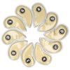 10Pcs Golf Iron Head Covers Sleeve Number Protective PU Waterproof Golfing AccessoryGold