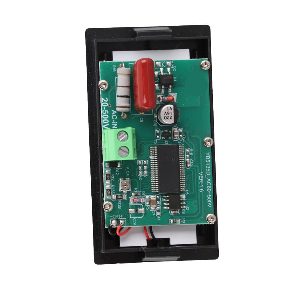 YB5135D LCD Two Wire Digital Display Voltmeter AC Voltage Tester Meter Panel Measuring Range AC80 500V