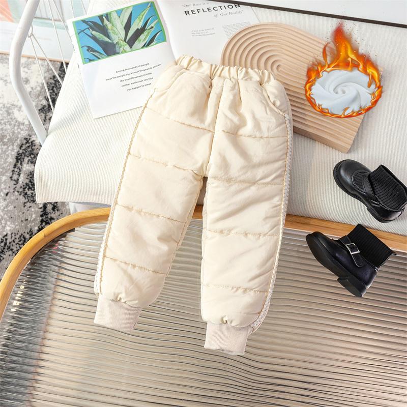 

Мальчики Девочки Брюки из овечьей шерсти Детские Утепленные Пуховые Брюки Детские Зимние Утепленные Брюки Малыш Теплые Спортивные Штаны 2-8 Л 110cm бежевый