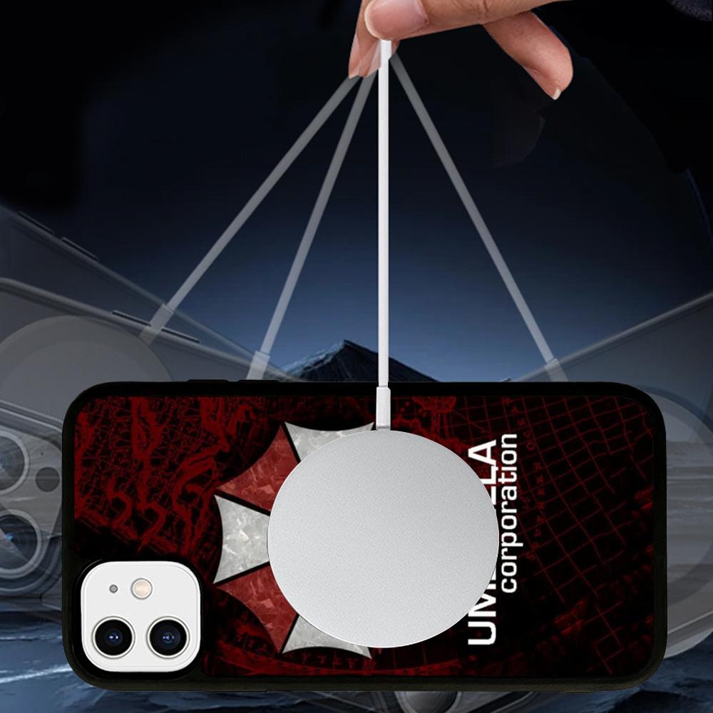 Resident Evil Umbrella Phone Case Magnetic Case For iPhone 16 14 13 12 11 15 Pro Max Plus For Magsafe Wireless Charge Cover