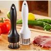 Meat tenderizer with ultra-sharp stainless steel needle blade Kitchen gadgets for tenderizing and cooking grills, marinades, steaks, and poultry