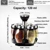 New Seasoning Bottle Set Seasoning Jar Kitchen Home Creative Rotating Seasoning Bottle Seasoning Box Glass Jar