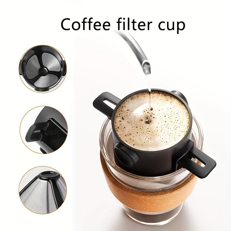 Coffee Filter Cup Portable Reusable Pour Over Coffee Maker Filter Mini Collapsible Paperless Coffee Dripper For Travel Camping