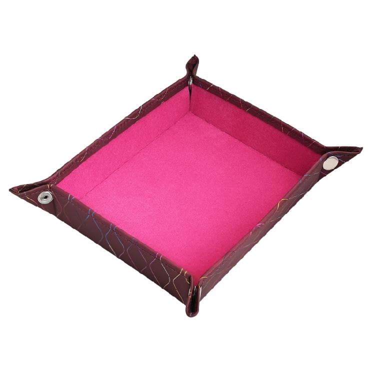 Fashion PU Leather Storage Tray Jewelry Storage Dish Desk Accessory Tray Suitable For Watches And Small Items