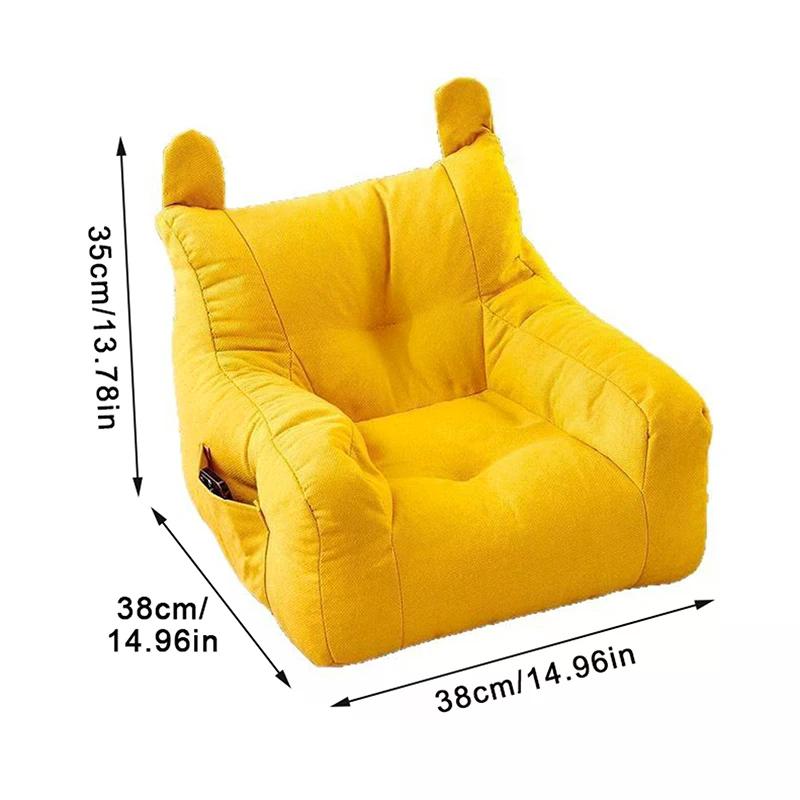 Weicher kleiner Sofasessel Bequemer ergonomischer Wohnzimmer-Faulschläfer mit Aufbewahrungstasche Kinder-Bären-Sofa-Sessel für Jungen und Mädchen