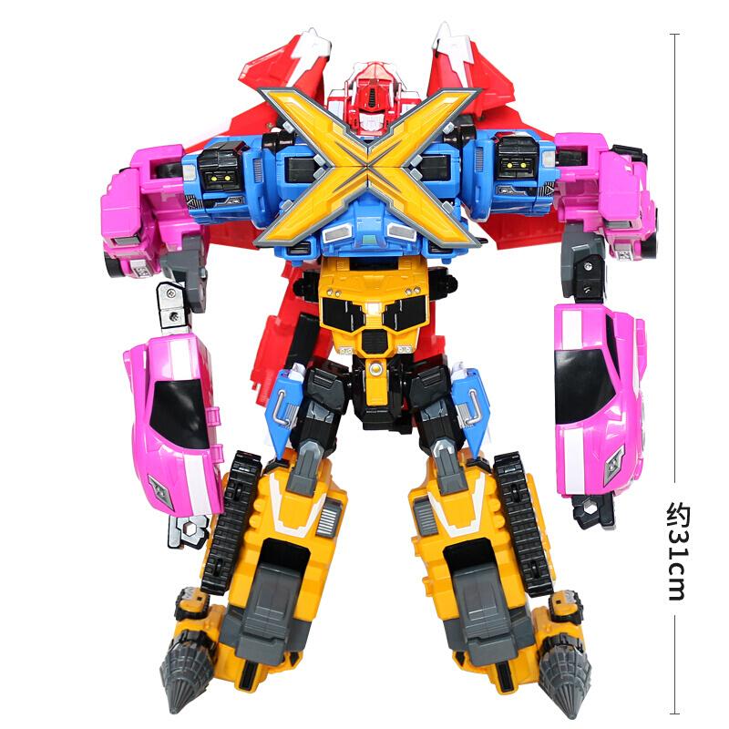 5 IN 1/4 IN 1 Mini Force Transforming Robot to Car Toys Action Figures MiniForce X Simulation Airplane Transformation Car toy