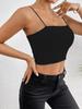 Casual Tank Top U Neck Crop Tops Frauen Sommer Camis Einfarbig Leibchen Mode Rohr Weibliche Ärmellose Gestellte Weste Y2K kleidung