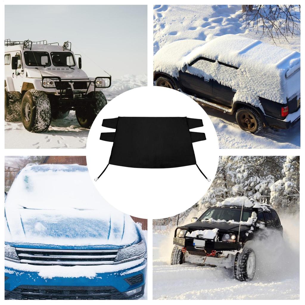 Car Snow Cover Winter Car Covers Shade Guard Protective Heavy-Duty Weatherproof For Sun Winter Heat Outdoor Rain Ice