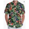 A new large-size men's fashion digital printing short-sleeved shirt in summer from the source manufacturer