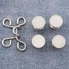 2pcs/Set Extender Button Adjustable Waist Buckle Set Jean Button Pins Perfect Fit Instant for Tighten Waist Jeans No Sewing But