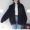 Brand New, Unused, with Tags, WEGO 2025 Fall/Winter New Arrivals, Women's, Men's, Unisex, Boa Blouson, Fleece Black, S