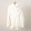 Autumn and winter hot-selling new monochrome linen women's scarf popular solid color cotton and linen feel long towel