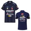 Corse MotoGP Racing Pikétröja, Herr Dam Casual Kortärmad med Full Sponsorlogotyptryck