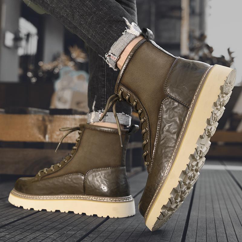 Herren High-Top Freizeitstiefel Stiefeletten