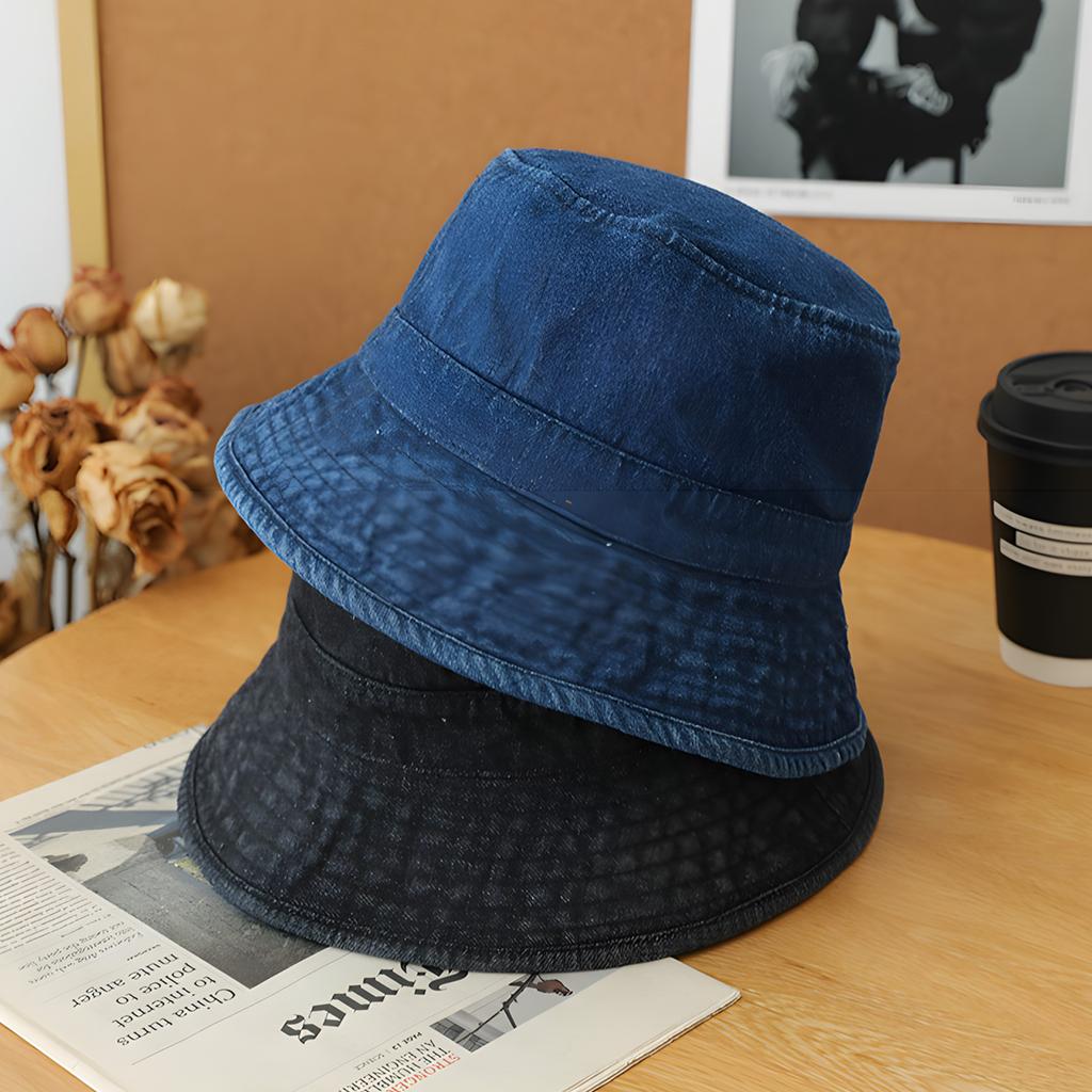 Vintage Cotton Bucket Hat Washed Retro Outdoor Fishing Sun Hat