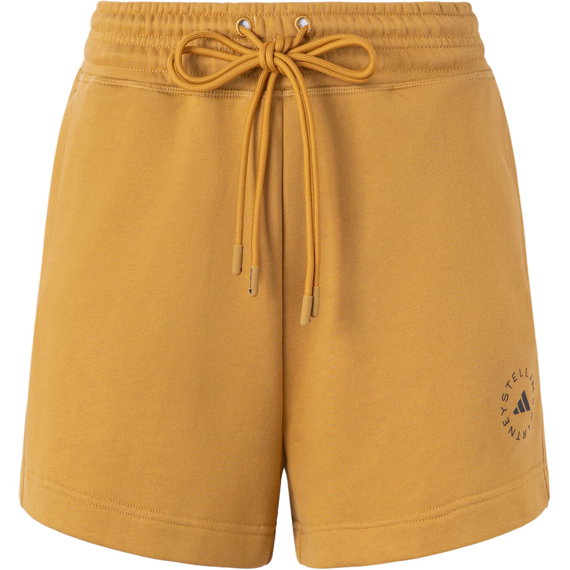 

Adidas Truecasuals махровые шорты средней талии однотонные удобные повседневные шорты на шнуровке длиной три четверти женские шорты песочно-коричневые IZ4948 M