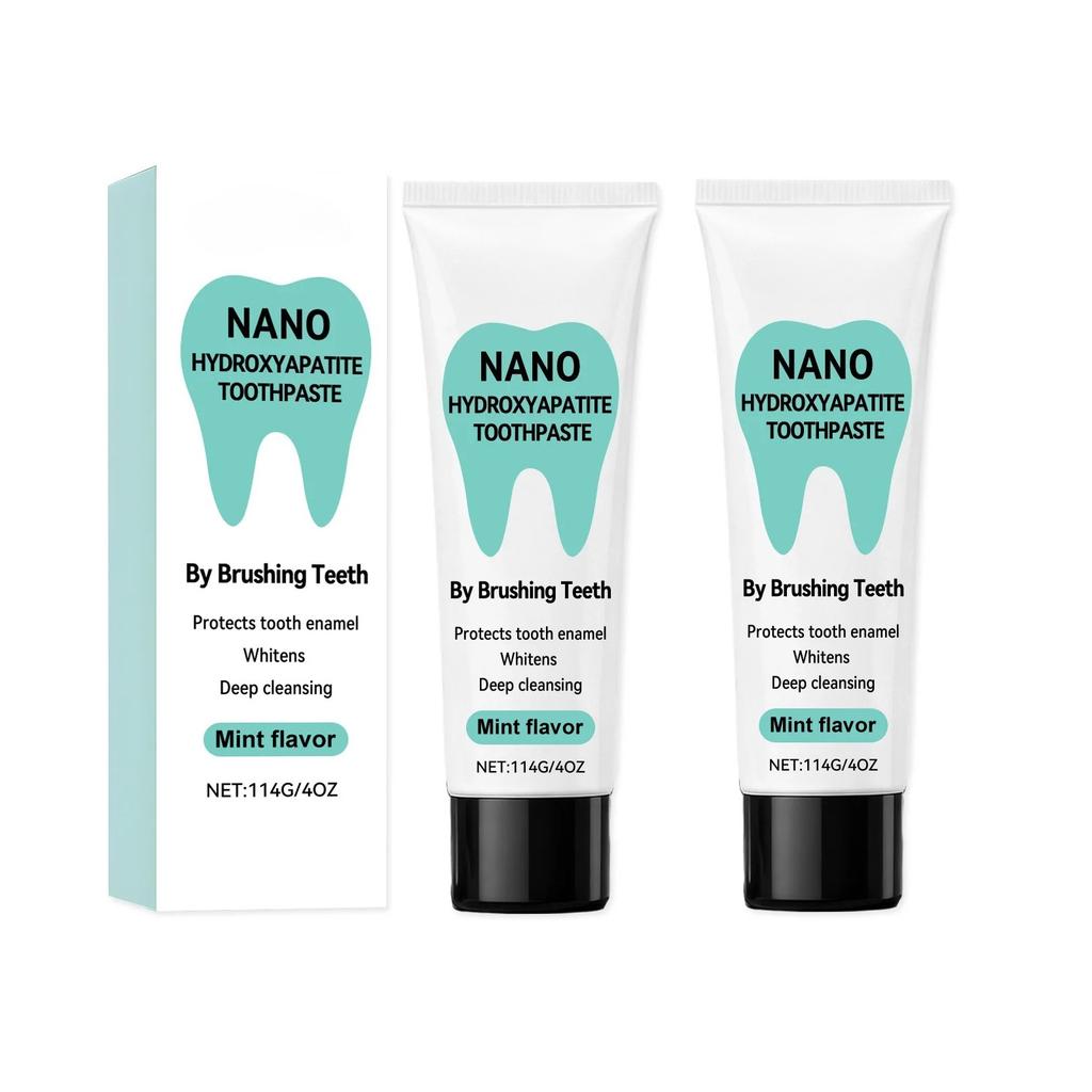 Nano Hydroxyapatite Toothpaste Removing Yellow Teeth Cleaning Tooth Stain Lasting Fresh Oral Minty Fresh Oral Care Toothpaste