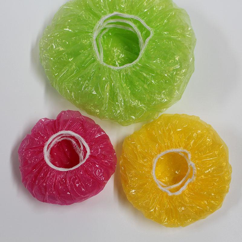 

60 Pcs Reusable Colorful Elastic Food Covers Storage Covers Plastic Bowl Covers