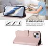 For iPhone 17 Pro Phone Case with Card Holder Kickstand Leather PC TPU Shockproof Protective Cover