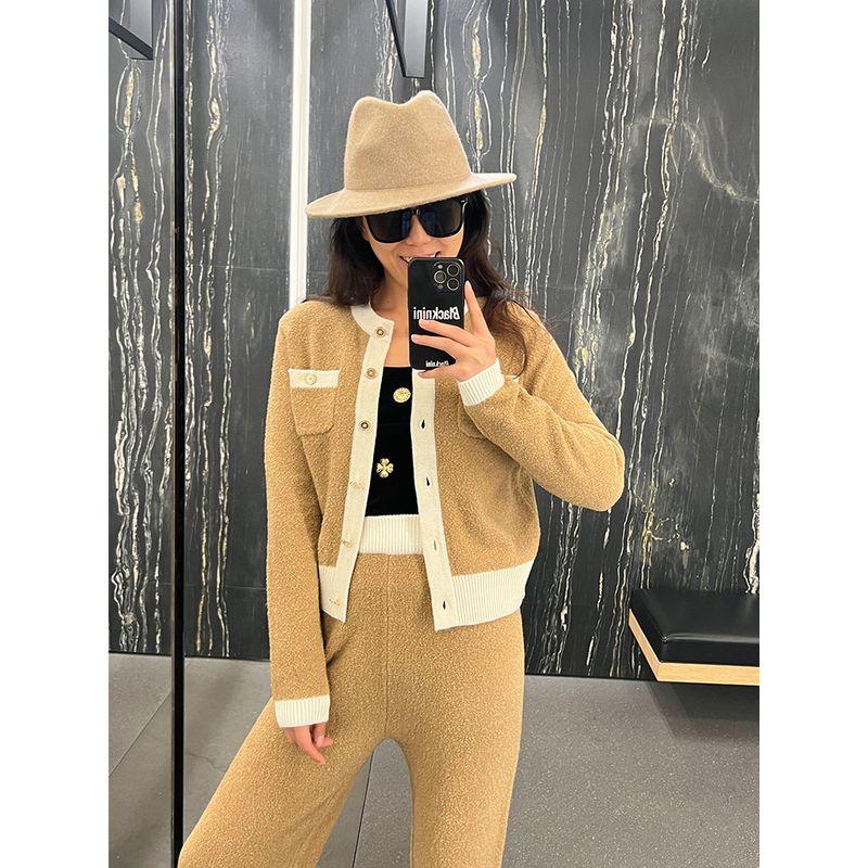 

Blacknini Yak Velvet Ring Fancy Yarn Kafuu Cardigan Outerwear/Trousers Cardigan-camel S