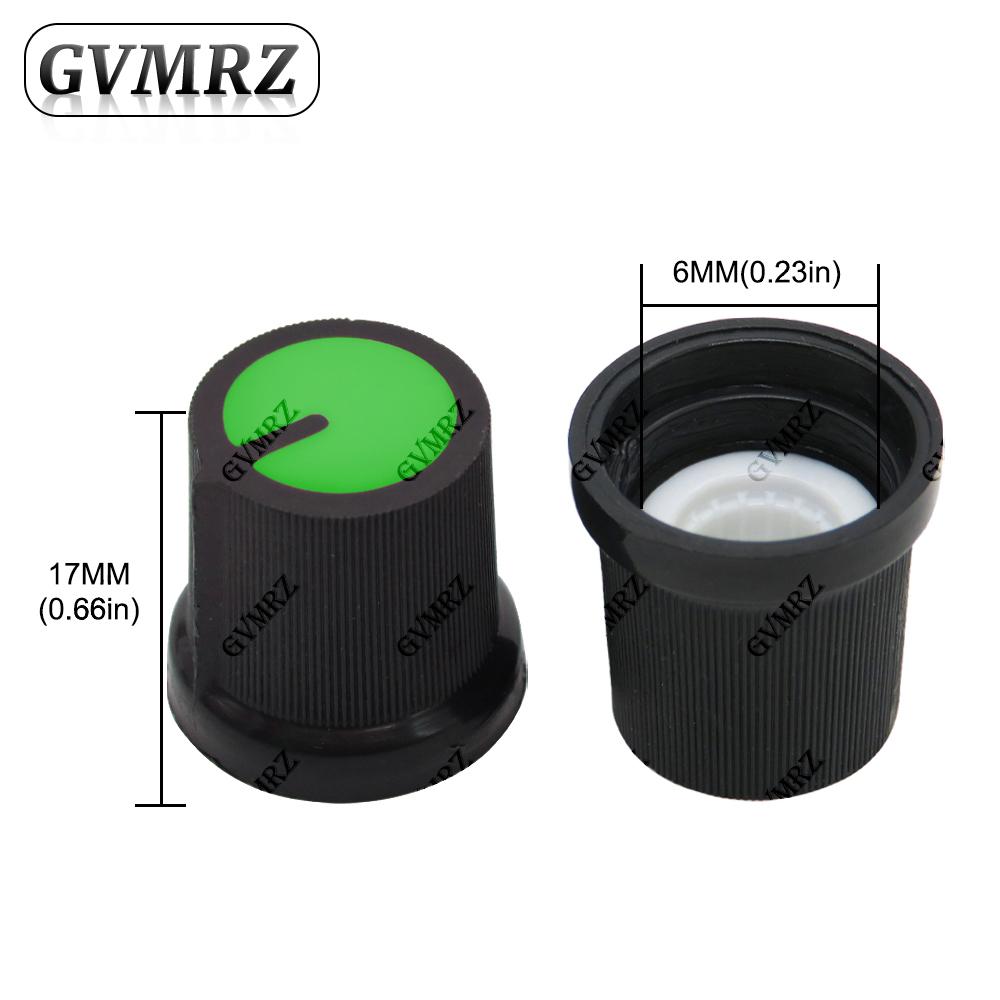 20PCS WH148 AG3 Potentiometer knob Cap AG3 Plastic knob Yellow Orange Blue White Red Green for Diameter 6mm