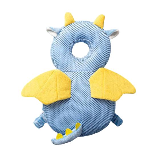 Baby Head Protector Backpack, Cute Animal Soft Cushion Prevents Babies Backward Fall, Breathable Stuffed Backpack Pad for Toddlers Head Protection