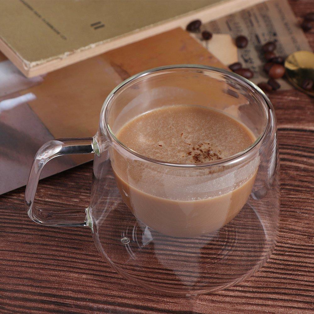 200ml Coffee Mug Transparent Tea Cup Drinkware Espresso Cup  Cocktail Vodka