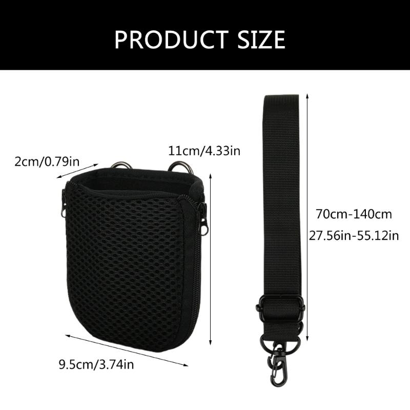 Mesh Fabric Protective Speaker Carrying Case with Adjustable Shoulder Straps for GO4/GO3/CLIP5 Music Enthusiasts