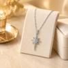 European Bestseller: Eight-Pointed Star Necklace for Women - Diamond-Embellished, Copper Plated 18K Gold Clavicle Necklace.