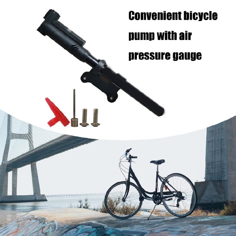 Bicycles Tire Pump with Barometers Road Bike Tyre Inflator Hand Pump Aluminum Cycling Hand Airs Pump Bike Accessories
